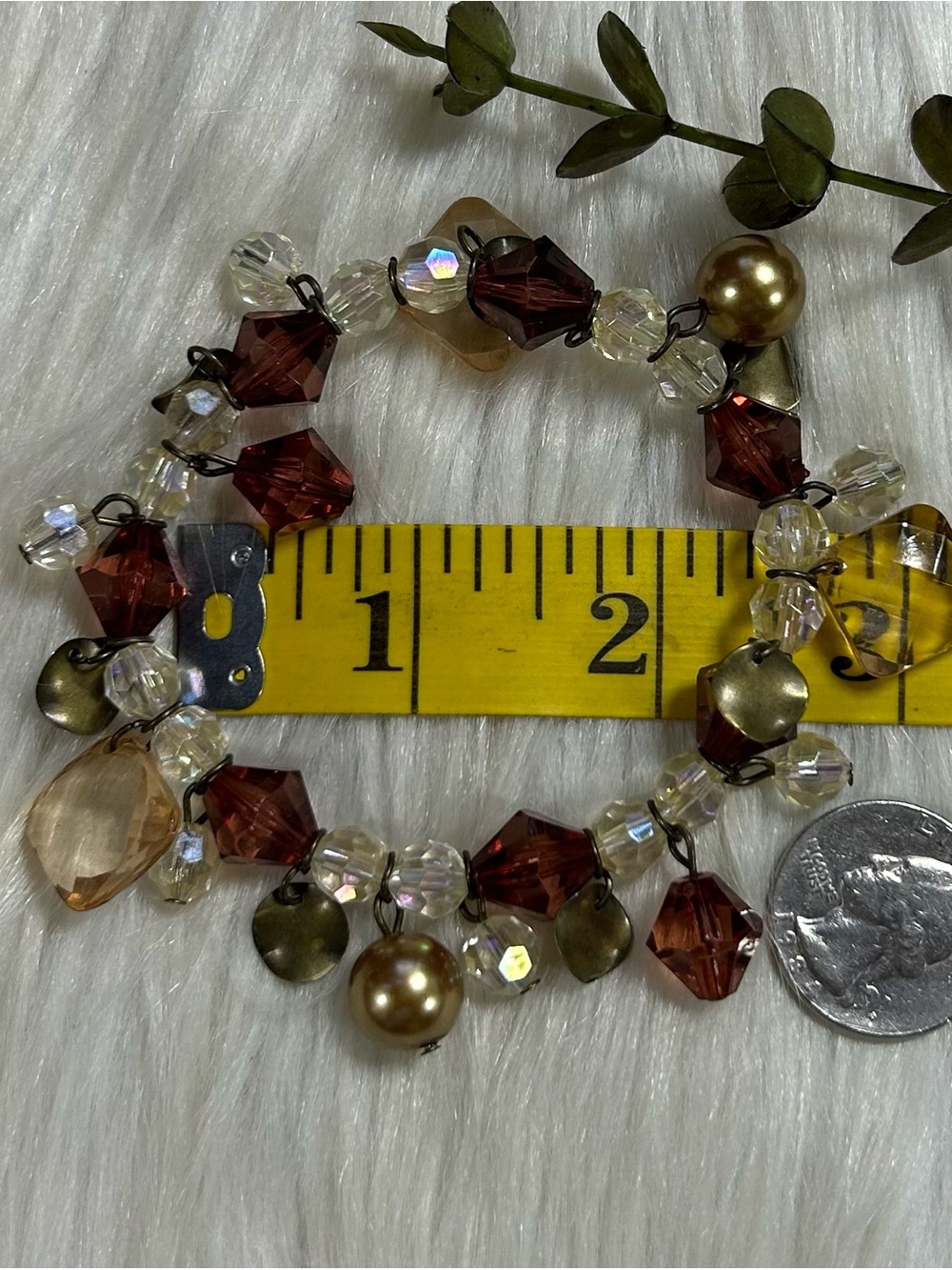 Multi color Beaded Stretchy Bracelet - Picture 8 of 8